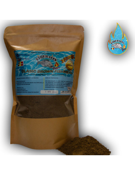 Nada FireBaits Fishmeal, Clasic Brown, 1kg Nada FireBaits Fishmeal, Clasic Brown, 1kg