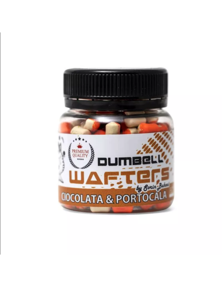Dumbell Wafters Addicted Carp Baits, Ciocolata&Portocala, 6mm, 60ml