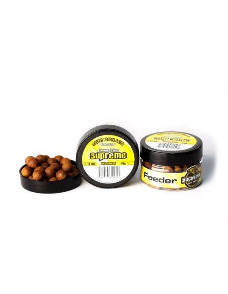 Boilies Bucovina Baits Solubil, Competition Supreme Mini, 11mm, 40gr Boilies Bucovina Baits Solubil, Competition Supreme Mini, 11mm, 40gr