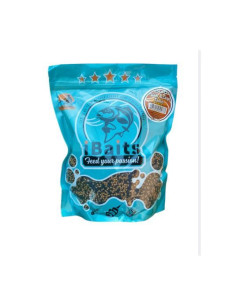 Pelete iBaits DUO Fish Carp, 2-3mm, 800gr