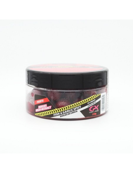 Boilies Carlig CPK High Attract, Fish & Garlic Spicy, Tare, 16-20mm, 150gr