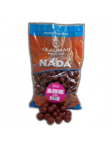 Boilies Claumar Fishmeal Solubile, Capsuna & Squid, 1kg