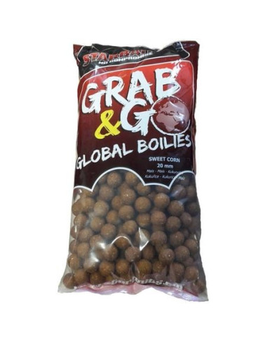 Boilies Starbaits G&G Global, Sweet Corn, 20mm, 1kg