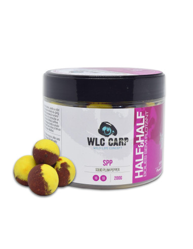Boilies de carlig WLC Carp Half-Half Wafters, SPP, 16-18mm, 200g
