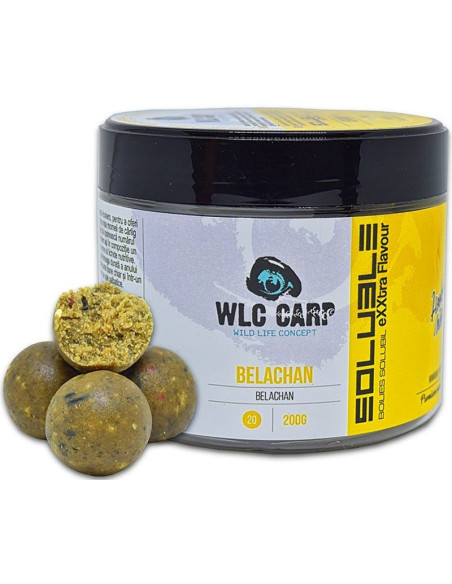 Boilies de carlig WLC Soluble Hookbaits, Belachan, 200g Boilies de carlig WLC Soluble Hookbaits, Belachan, 200g