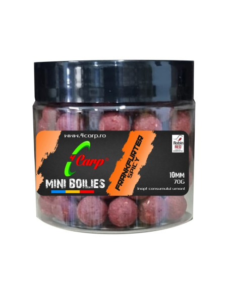 Mini Boilies 4Carp, Frankfurter Spicy, 10mm, 70gr Mini Boilies 4Carp, Frankfurter Spicy, 10mm, 70gr