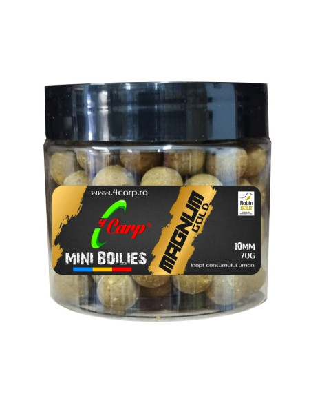 Mini Boilies 4Carp, Magnum Gold, 10mm, 70gr Mini Boilies 4Carp, Magnum Gold, 10mm, 70gr