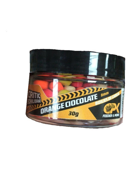 Boilies De Carlig Dumbells Critic Echilibrate CPK Feeder, Orange & Chocolate, 8mm, 35g
