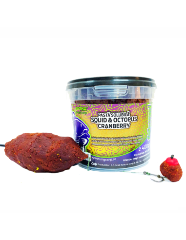 Pasta Solubila MG Special Carp, Squid&Octopus Cranberry, 400g