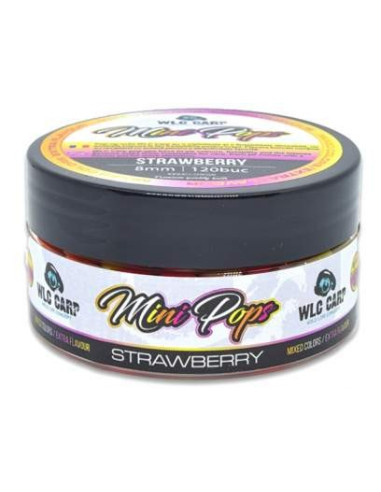 Pop-up WLC Carp Mini Pop-ups, Strawberry, 8mm, 120buc