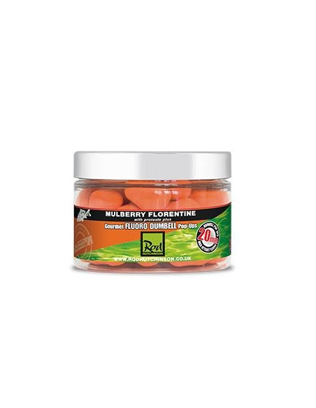 Pop Ups Rod Hutchinson Fluoro Dumbell, Mulberry Florentine, 20mm