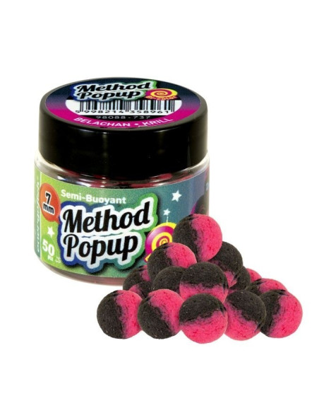 Pop-Up Benzar Mix Method Bicolor, Krill & Belachan, 7mm, 50buc Pop-Up Benzar Mix Method Bicolor, Krill & Belachan, 7mm, 50buc