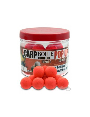 Pop Up Haldorado Carp Boilie Long Life, Ficat Rosu Condimentat, 16mm, 40g