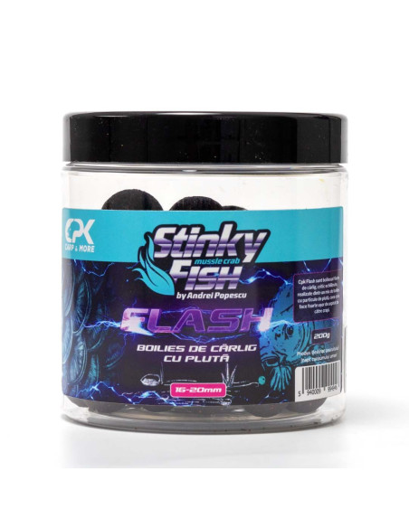 Boilies-uri de Carlig Critic Echilibrate CPK Flash, Stinky Fish, 14&16mm, 125g Boilies-uri de Carlig Critic Echilibrate CPK Flash, Stinky Fish, 14&16mm, 125g