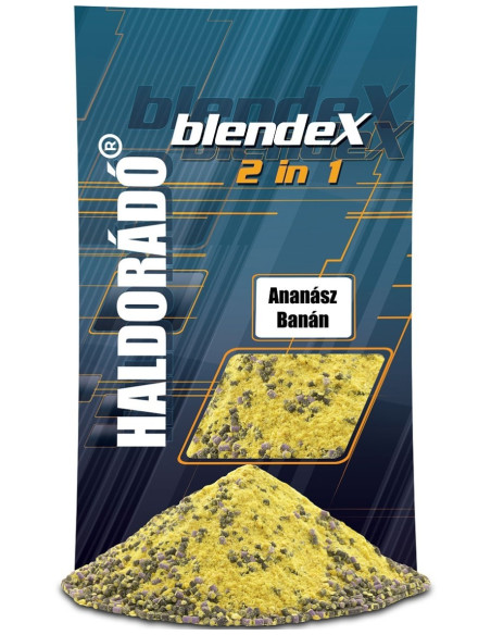 Mix Pelete + Groundbait Haldorado BlendeX 2 in 1, Ananas & Banana, 800g/punga