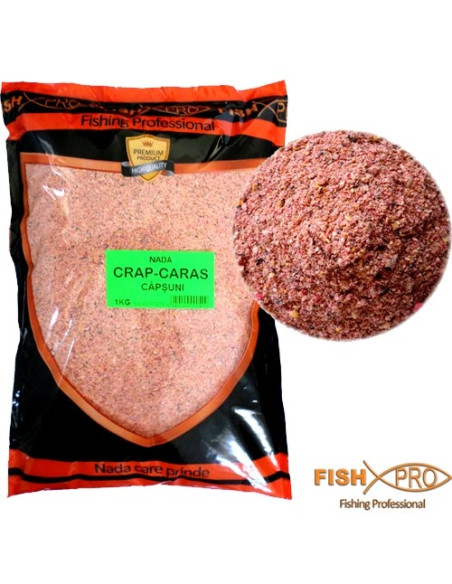 Nada Fish Pro Crap-Caras, Capsuna, 1kg