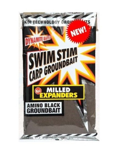 Groundbait Dynamite Baits Swim Stim Milled Expanders, Amino Black, 750g
