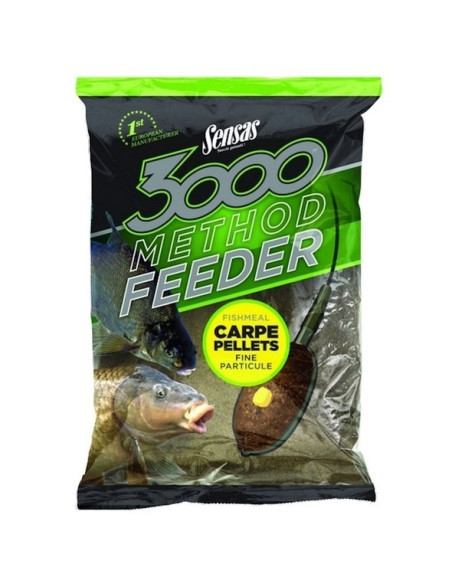 Groundbait Sensas 3000 Method Feeder, Carp Pellets, 1kg Groundbait Sensas 3000 Method Feeder, Carp Pellets, 1kg