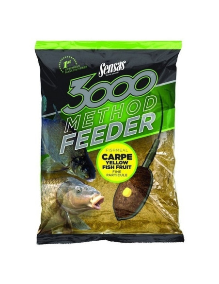Groundbait Sensas 3000 Method Feeder, Carp Yellow, 1kg Groundbait Sensas 3000 Method Feeder, Carp Yellow, 1kg