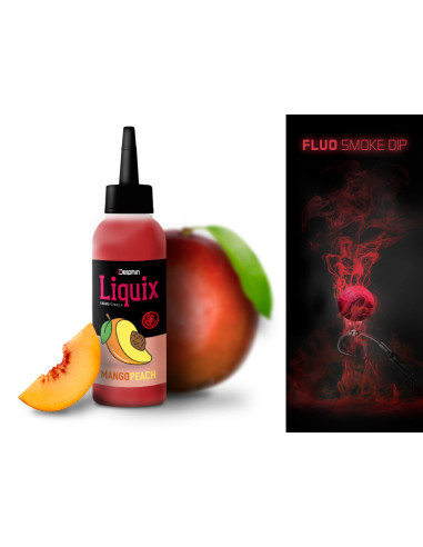 Dip Fluo Delphin D Snax LiquiX, Mango-Piersica, 100ml