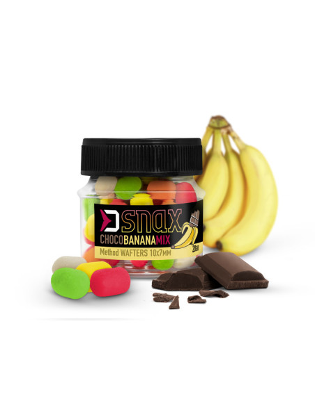 Wafters Delphin Mix D Snax Waft, Ciocolata-Banana, 10x7mm, 20g Wafters Delphin Mix D Snax Waft, Ciocolata-Banana, 10x7mm, 20g