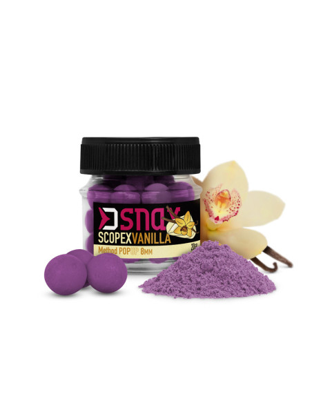 Pop Up Delphin D Snax Pop, Scopex-Vanilie, 5.5mm, 20g Pop Up Delphin D Snax Pop, Scopex-Vanilie, 5.5mm, 20g