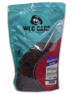 Pelete fishmeal WLC Carp, Spicy Meat, 6mm, 1kg