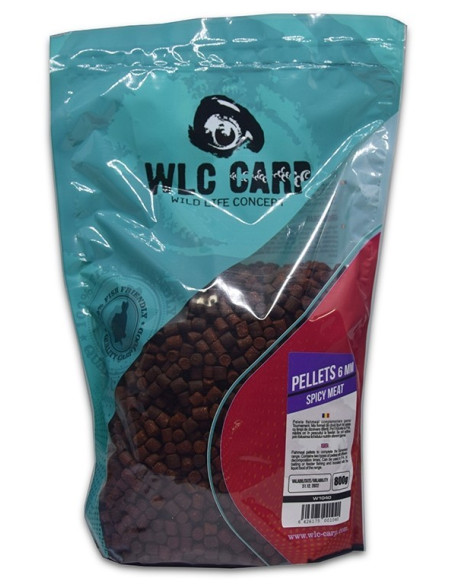 Pelete fishmeal WLC Carp, Spicy Meat, 6mm, 1kg Pelete fishmeal WLC Carp, Spicy Meat, 6mm, 1kg