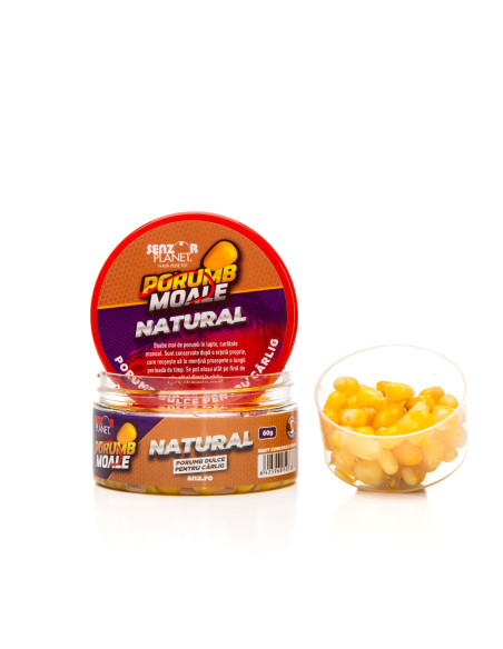 Porumb Moale Pentru Carlig Senzor, Natural, 60g Porumb Moale Pentru Carlig Senzor, Natural, 60g
