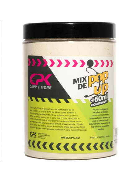 Mix De Pop Up CPK Pulbere + 50ml Conservant, Natur, 220g/cutie Mix De Pop Up CPK Pulbere + 50ml Conservant, Natur, 220g/cutie