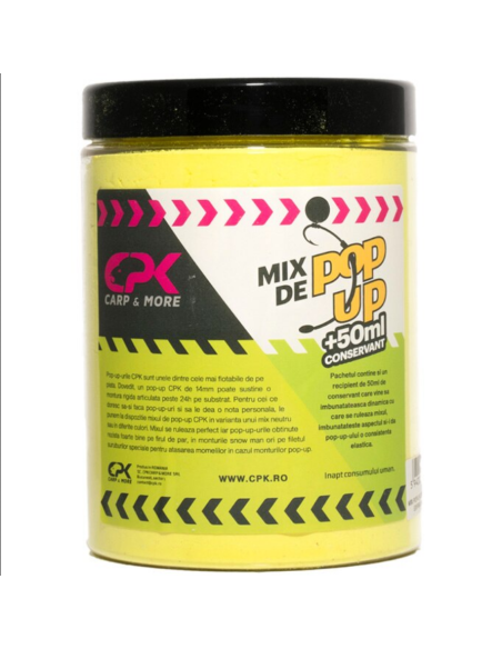 Mix De Pop Up CPK Pulbere + 50ml Conservant, Galben, 220g/cutie