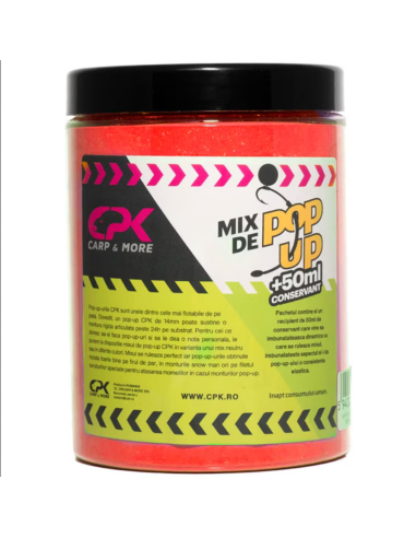 Mix De Pop Up CPK Pulbere + 50ml Conservant, Rosu, 220g/cutie