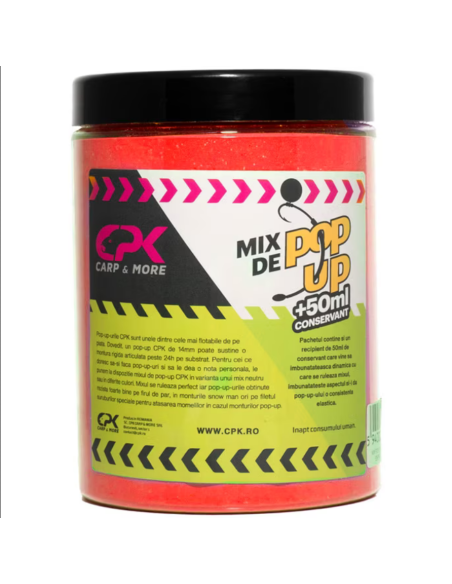 Mix De Pop Up CPK Pulbere + 50ml Conservant, Rosu, 220g/cutie