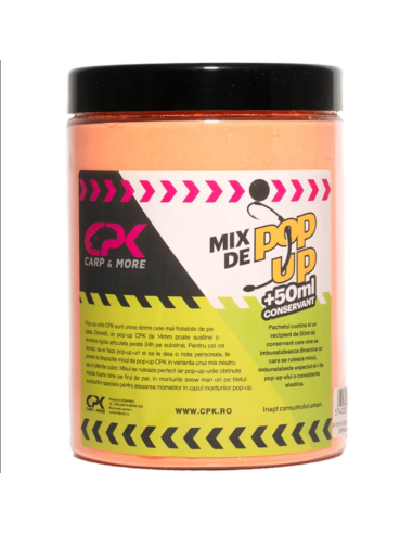 Mix De Pop Up CPK Pulbere + 50ml Conservant, Portocaliu, 220g/cutie