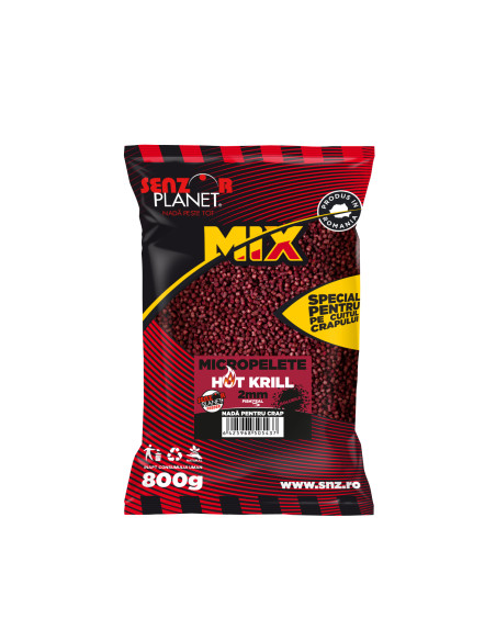 Senzor Micropelete, Hot Krill, 2mm, 800g Senzor Micropelete, Hot Krill, 2mm, 800g