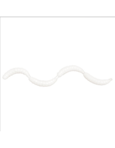 Viermi Maggots Baracuda, Alb, 30g