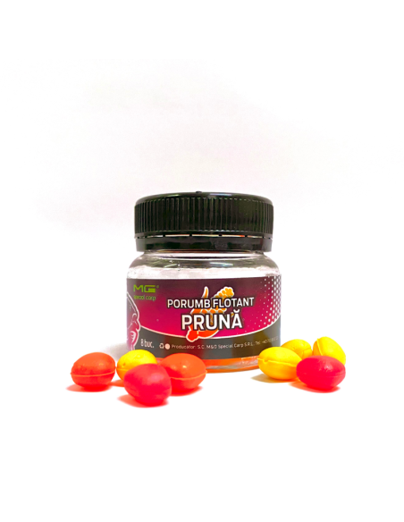 Porumb Flotant MG Special Carp, Pruna, 8buc Porumb Flotant MG Special Carp, Pruna, 8buc