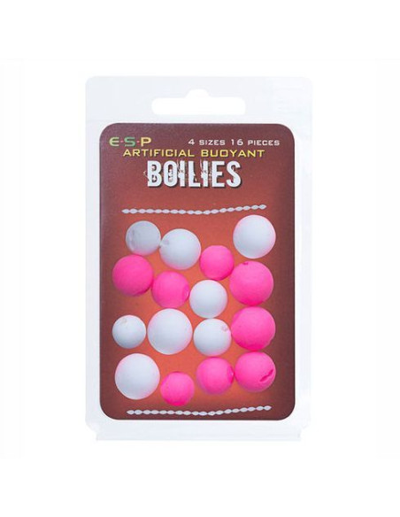 Boilies Artificial ESP Buoyant Boilies, White/Pink, 16buc Boilies Artificial ESP Buoyant Boilies, White/Pink, 16buc