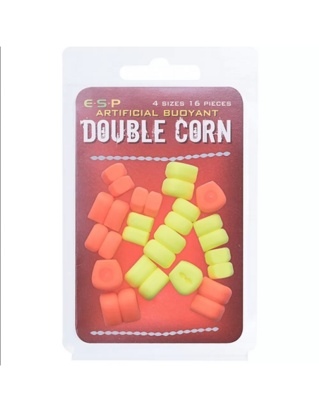 Porumb Artificial Flotant ESP Double Corn, Orange/Fluo Yellow, 16buc