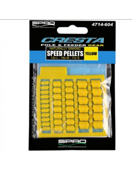 Pelete Artificiale Spro Cresta, Galben, 39buc Pelete Artificiale Spro Cresta, Galben, 39buc