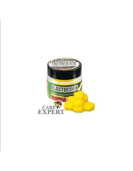 Porumb Artificial Carp Expert Elastocorn Maxi, Vanilie, 12buc/cutie