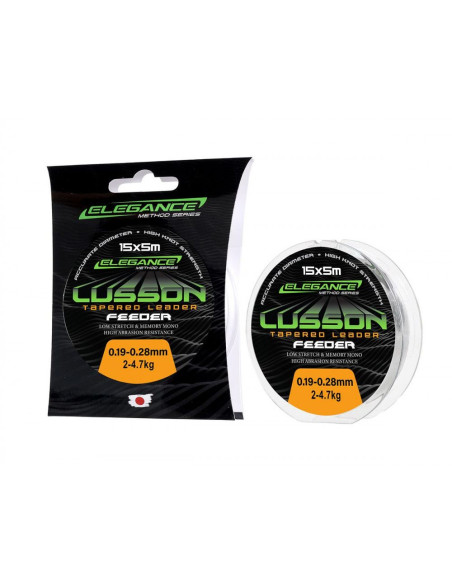 Fir Monofilament Inaintas Conic Formax Lusson Tapered Leader Feeder, Elegance Method Series, 0.18mm-0.25mm, 15x5m Fir Monofilament Inaintas Conic Formax Lusson Tapered Leader Feeder, Elegance Method Series, 0.18mm-0.25mm, 15x5m