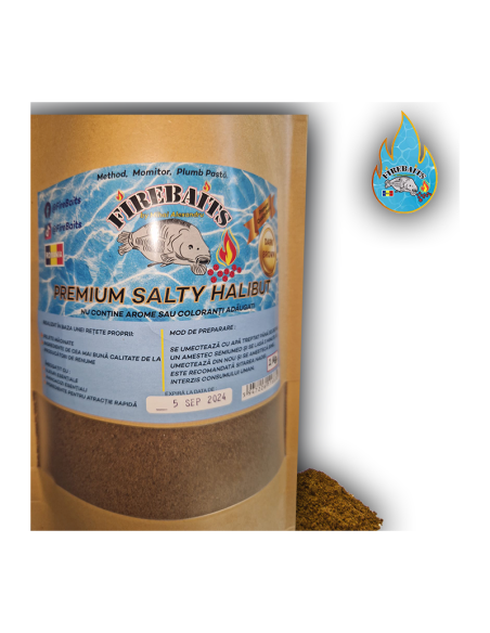 Nada FireBaits Premium Salty Halibut, 1kg Nada FireBaits Premium Salty Halibut, 1kg