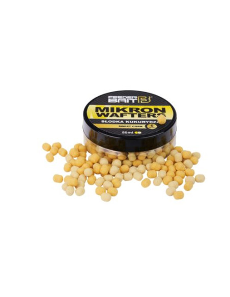 Wafters Feeder Bait Mikron, Sweet Corn, 6mm, 50ml Wafters Feeder Bait Mikron, Sweet Corn, 6mm, 50ml
