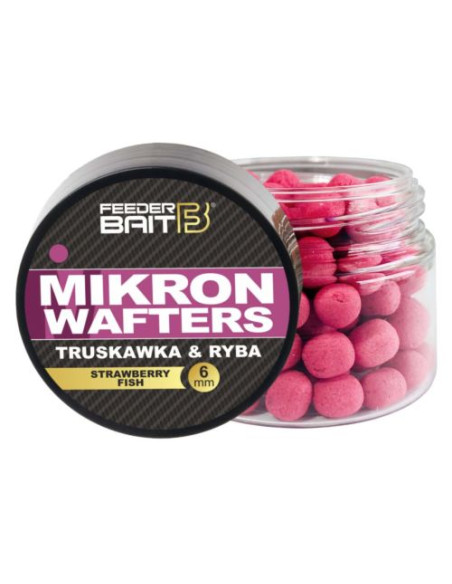 Wafters Feeder Bait Mikron, Capsuna Si Peste, 6mm, 25ml Wafters Feeder Bait Mikron, Capsuna Si Peste, 6mm, 25ml