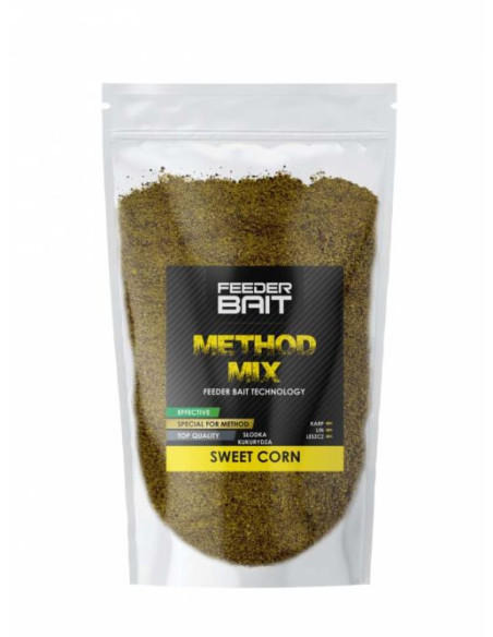 Nada Feeder Bait Method Mix, Sweet Corn, 800g