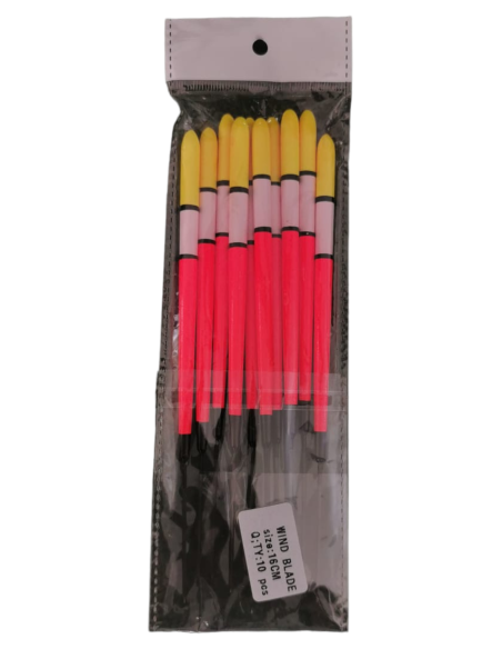 Plute Lemn Wind Blade Color Mix, 16cm, 10buc/plic Plute Lemn Wind Blade Color Mix, 16cm, 10buc/plic