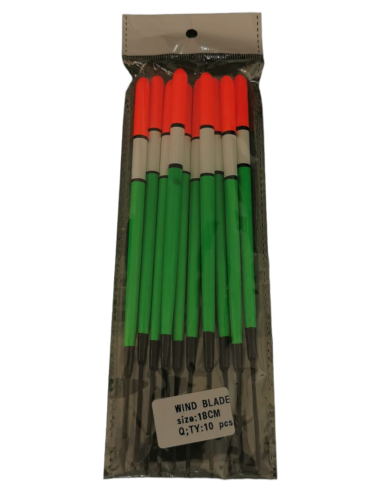 Plute Lemn Wind Blade Color Mix, 18cm, 10buc/plic