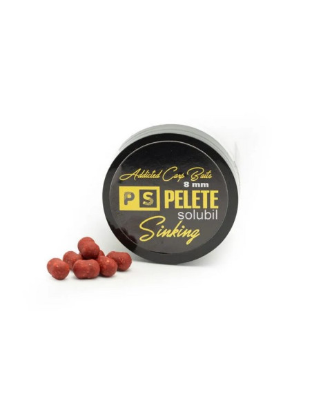 Pelete Addicted Carp Baits Sinking Dumbell, Solubile, Squid & Capsuna, 8mm, 60ml Pelete Addicted Carp Baits Sinking Dumbell, Solubile, Squid & Capsuna, 8mm, 60ml