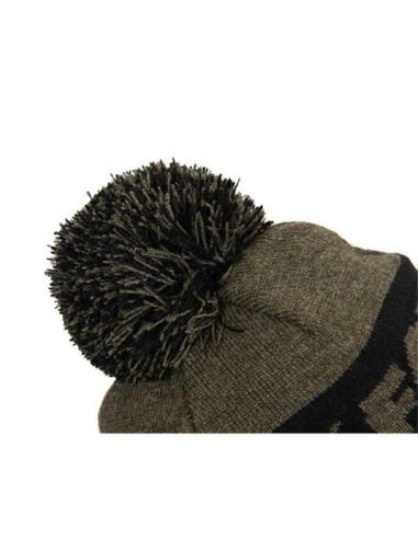 Caciula Fox Collection Bobble Hat, Green and Black
